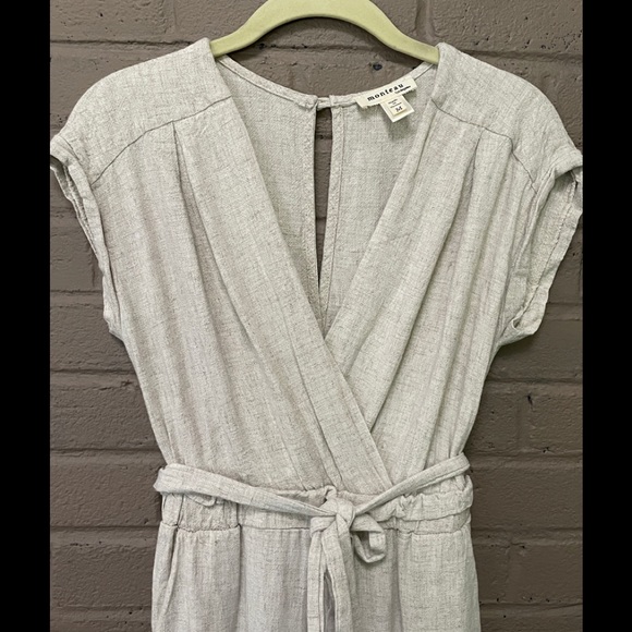 Anthropologie Monteau. linen blend jumpsuit S-M - Picture 4 of 8